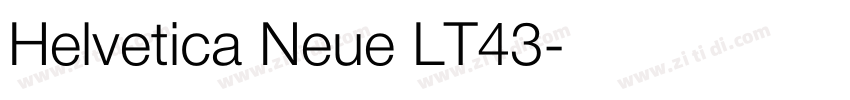 Helvetica Neue LT43字体转换